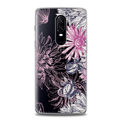 Lex Altern Pink Chrysanthemum Print OnePlus Case