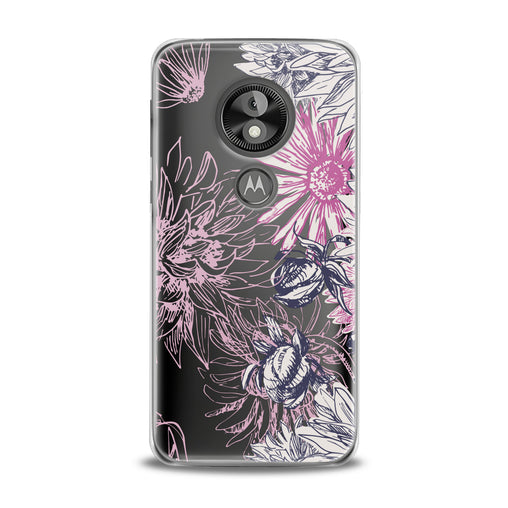 Lex Altern Pink Chrysanthemum Print Motorola Case