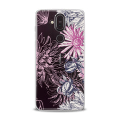 Lex Altern TPU Silicone Nokia Case Pink Chrysanthemum Print