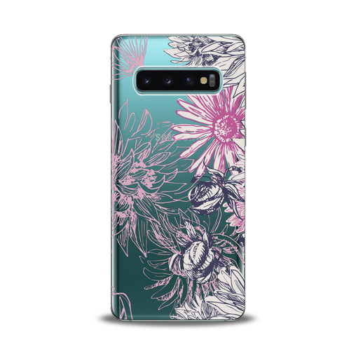 Lex Altern Pink Chrysanthemum Print Samsung Galaxy Case