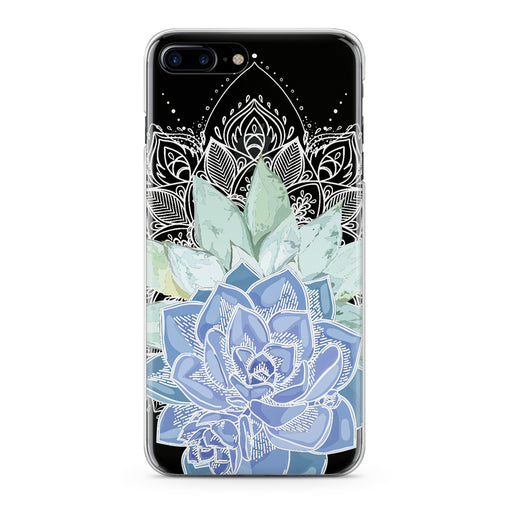 Lex Altern Blue Succulent Plant Phone Case for your iPhone & Android phone.