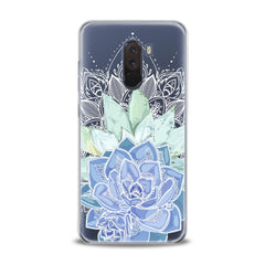 Lex Altern Blue Succulent Plant Xiaomi Redmi Mi Case