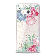 Lex Altern TPU Silicone HTC Case Floral Succulent