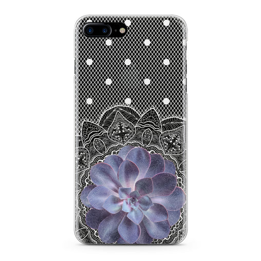Lex Altern Purple Succulent Plant Phone Case for your iPhone & Android phone.