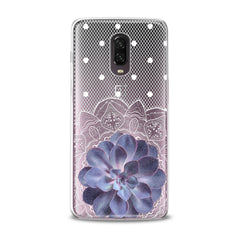 Lex Altern TPU Silicone Phone Case Purple Succulent Plant