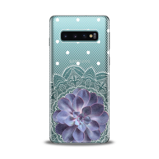 Lex Altern Purple Succulent Plant Samsung Galaxy Case