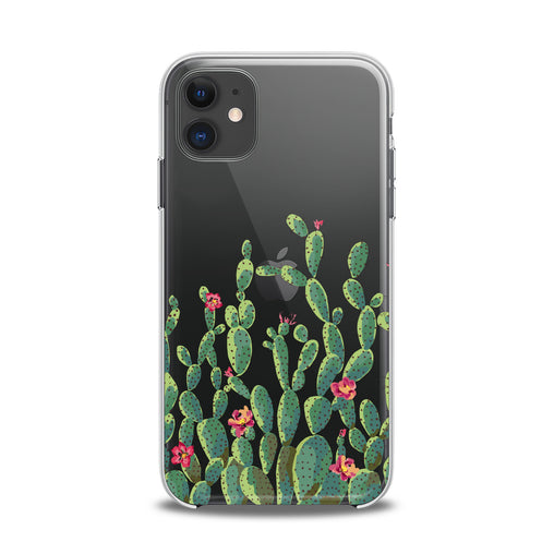 Lex Altern TPU Silicone iPhone Case Red Cacti Flowers