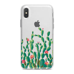 Lex Altern TPU Silicone Phone Case Red Cacti Flowers