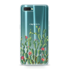 Lex Altern TPU Silicone Oppo Case Red Cacti Flowers