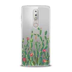 Lex Altern TPU Silicone Nokia Case Red Cacti Flowers