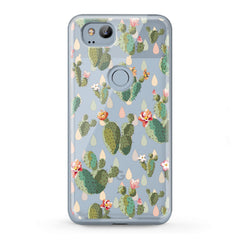 Lex Altern TPU Silicone Google Pixel Case Gentle Cacti Flowers