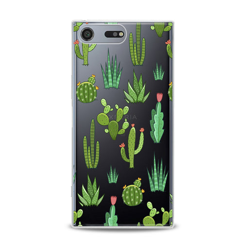 Lex Altern Kawaii Cacti Pattern Sony Xperia Case