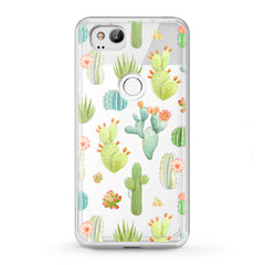 Lex Altern TPU Silicone Google Pixel Case Pastel Cactuses