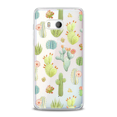 Lex Altern TPU Silicone HTC Case Pastel Cactuses