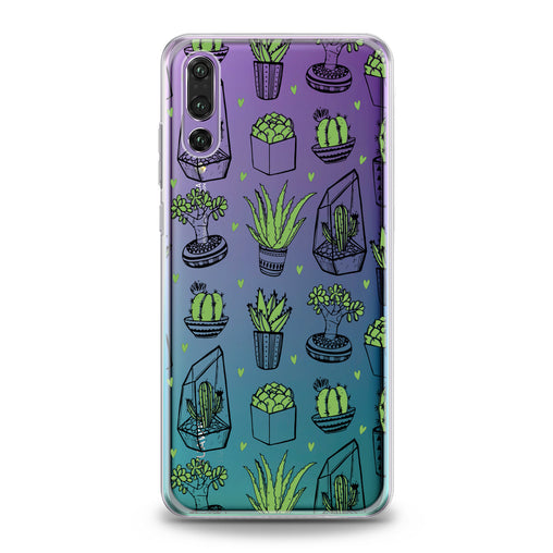 Lex Altern Potted Cacti Art Huawei Honor Case