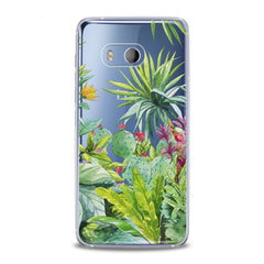 Lex Altern TPU Silicone HTC Case Tropical Plants