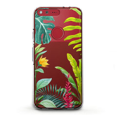 Lex Altern TPU Silicone Google Pixel Case Tropical Flowers Bloom