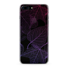 Lex Altern TPU Silicone Phone Case Purple Leaves
