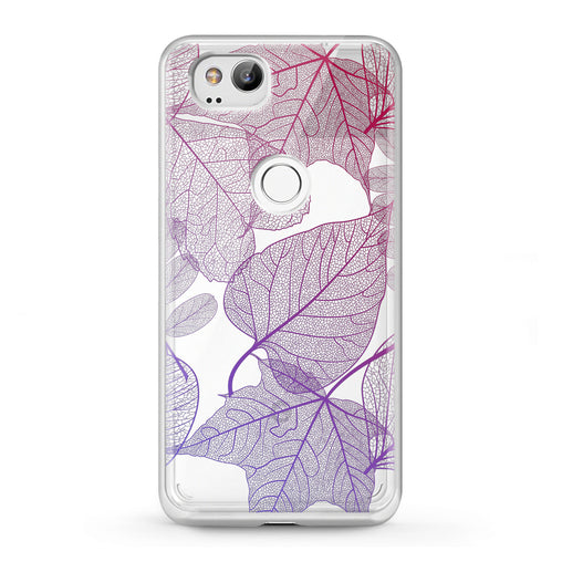 Lex Altern Google Pixel Case Purple Leaves