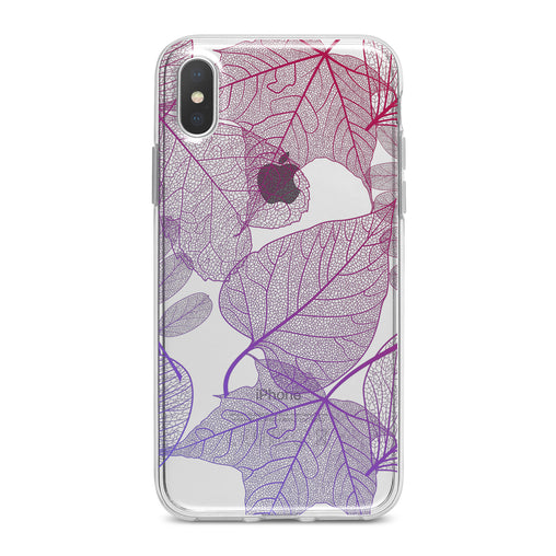 Lex Altern Purple Leaves Phone Case for your iPhone & Android phone.