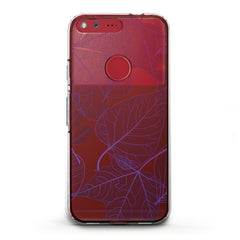 Lex Altern TPU Silicone Google Pixel Case Purple Leaves