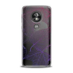 Lex Altern TPU Silicone Motorola Case Purple Leaves
