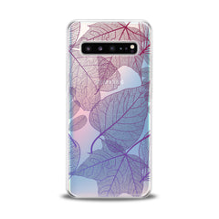 Lex Altern Purple Leaves Samsung Galaxy Case