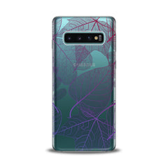 Lex Altern TPU Silicone Samsung Galaxy Case Purple Leaves