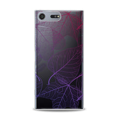 Lex Altern TPU Silicone Sony Xperia Case Purple Leaves