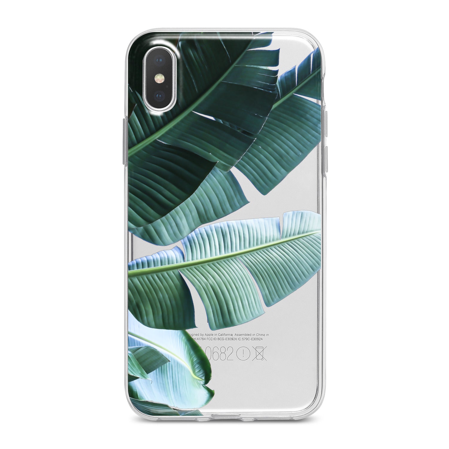 Lex Altern Green Tropical Leaves Phone Case for your iPhone & Android phone.