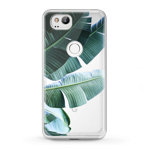 Lex Altern Google Pixel Case Green Tropical Leaves