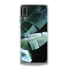 Lex Altern TPU Silicone Huawei Honor Case Green Tropical Leaves