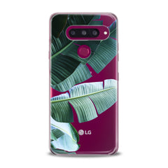 Lex Altern TPU Silicone Phone Case Green Tropical Leaves