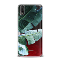 Lex Altern TPU Silicone VIVO Case Green Tropical Leaves