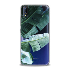 Lex Altern TPU Silicone VIVO Case Green Tropical Leaves