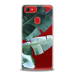 Lex Altern TPU Silicone Oppo Case Green Tropical Leaves