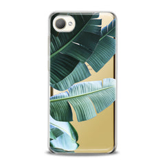 Lex Altern TPU Silicone HTC Case Green Tropical Leaves