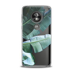 Lex Altern TPU Silicone Motorola Case Green Tropical Leaves