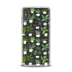 Lex Altern TPU Silicone Motorola Case Tropical Potted Plants