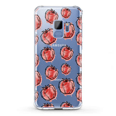 Lex Altern TPU Silicone Phone Case Red Drawing Apple