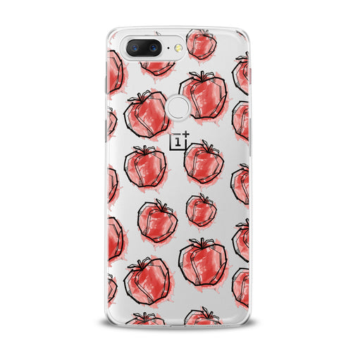 Lex Altern Red Drawing Apple OnePlus Case