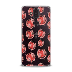 Lex Altern TPU Silicone Nokia Case Red Drawing Apple