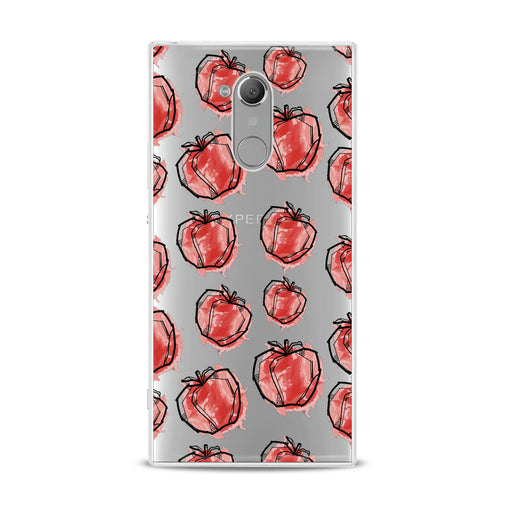 Lex Altern Red Drawing Apple Sony Xperia Case