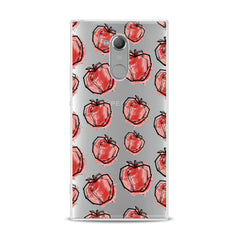 Lex Altern Red Drawing Apple Sony Xperia Case