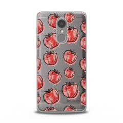 Lex Altern TPU Silicone Lenovo Case Red Drawing Apple