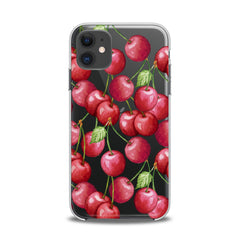 Lex Altern TPU Silicone iPhone Case Watercolor Cherries