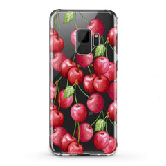 Lex Altern TPU Silicone Samsung Galaxy Case Watercolor Cherries