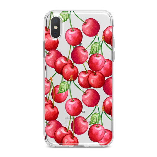 Lex Altern Watercolor Cherries Phone Case for your iPhone & Android phone.