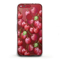 Lex Altern TPU Silicone Google Pixel Case Watercolor Cherries