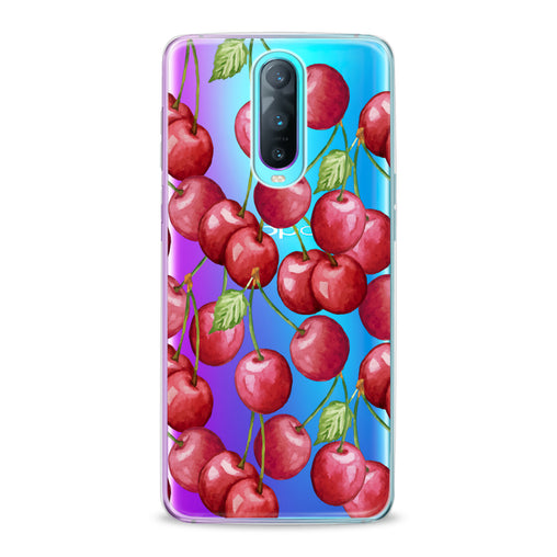 Lex Altern Watercolor Cherries Oppo Case